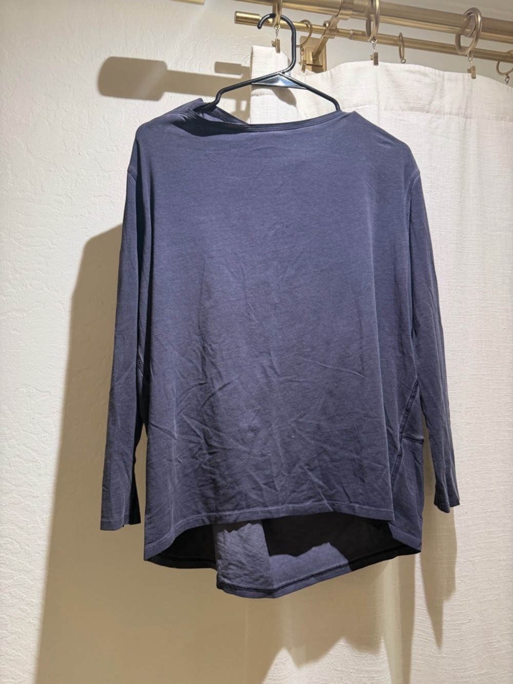 Lululemon Back in Action Long Sleeve (Washed Blue/Purple) (Size 4)